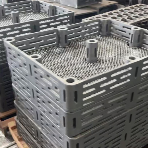 耐热钢料筐实拍视频