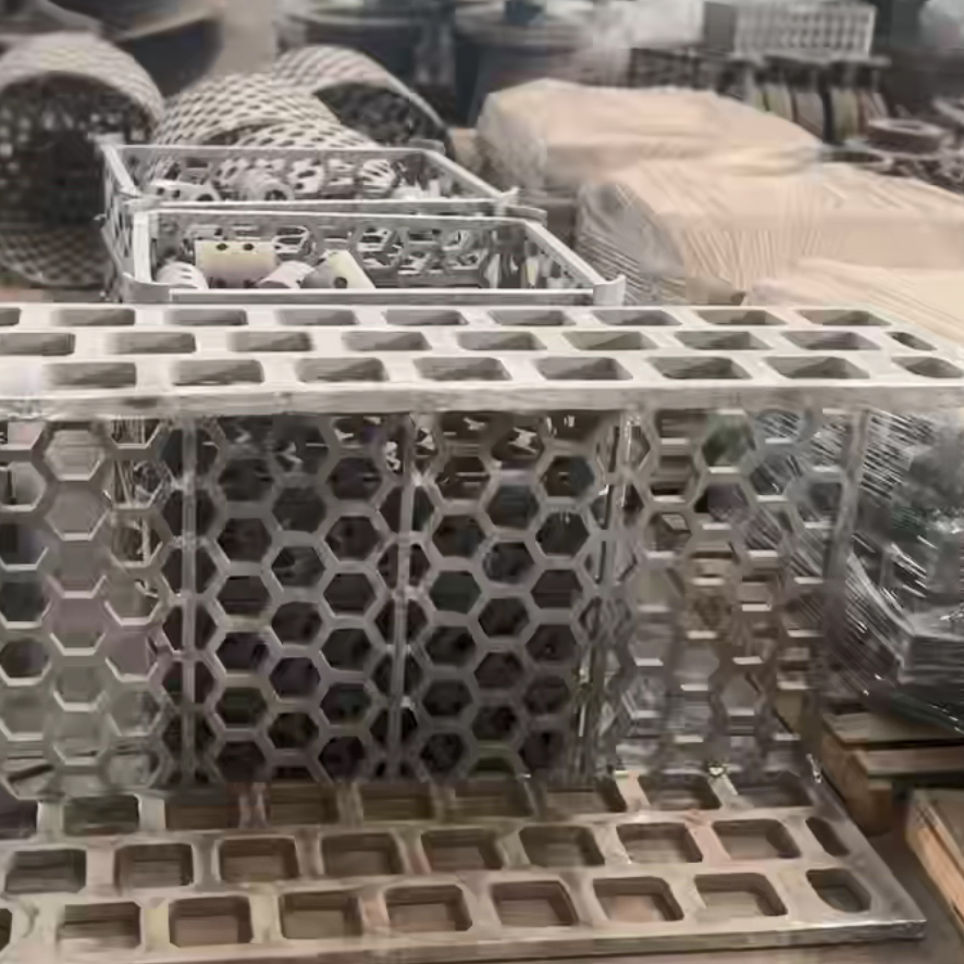 耐热钢料筐实拍视频